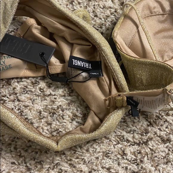 Triangl gold bikini NWT - Picture 2 of 3